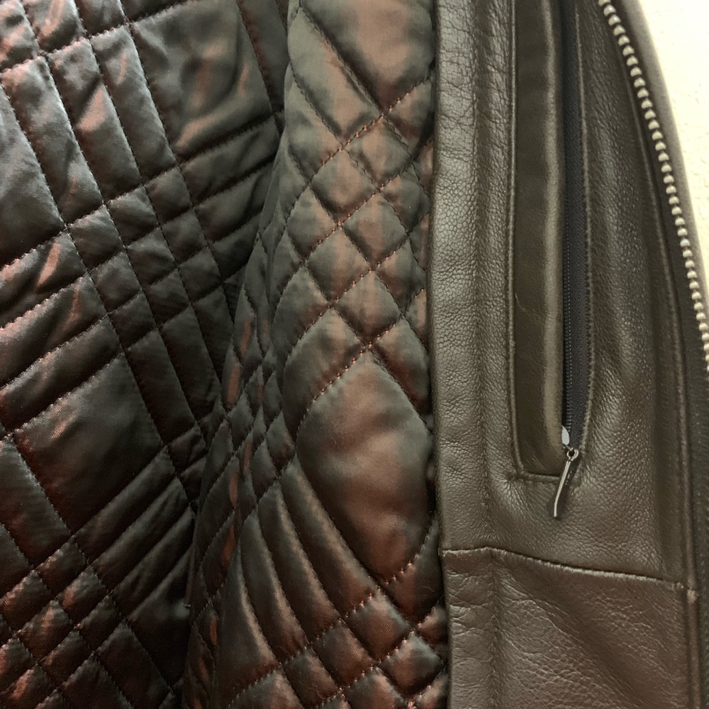 Marc New York brown leather jacket - Picture 3 of 8